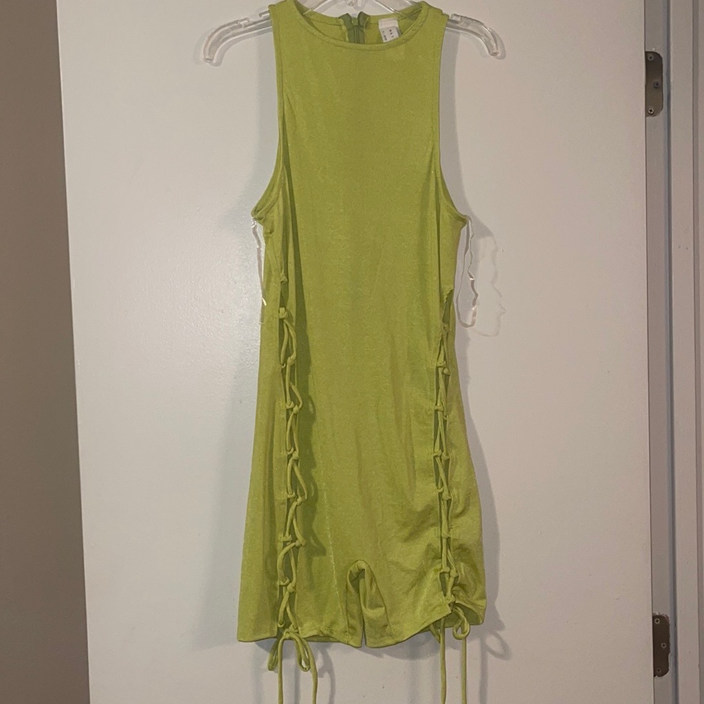 Fashion Nova Lime Green Romper SizeL Lime Green Fashion Nova Lime Green Romper SizeL Lime Green